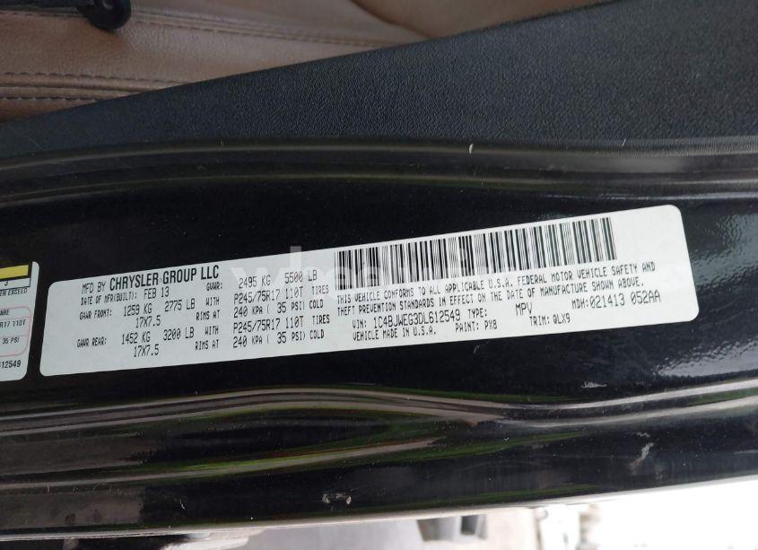 Photo 9 of 2013 Jeep Wrangler UNLIMITED MOAB (VIN 1C4BJWEG3DL612549)