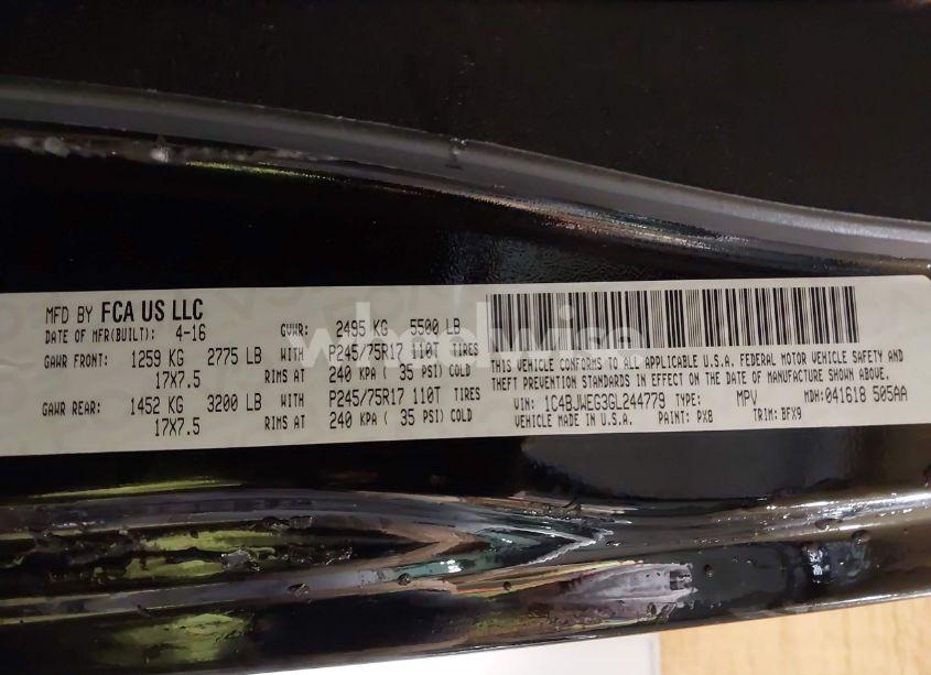 Photo 9 of 2016 Jeep Wrangler UNLIMITED 75TH ANNIVERSARY (VIN 1C4BJWEG3GL244779)