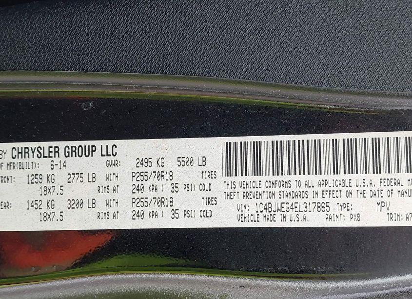 Photo 9 of 2014 Jeep Wrangler UNLIMITED SAHARA (VIN 1C4BJWEG4EL317865)