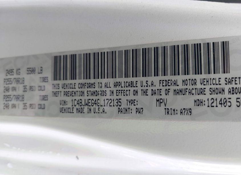 Photo 9 of 2016 Jeep Wrangler UNLIMITED SAHARA (VIN 1C4BJWEG4GL172135)