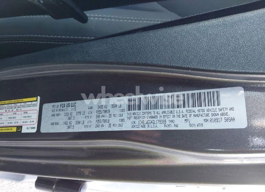 Photo 9 of 2016 Jeep Wrangler UNLIMITED SAHARA (VIN 1C4BJWEG4GL179389)