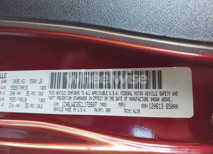 Photo 9 of 2012 Jeep Wrangler UNLIMITED SAHARA (VIN 1C4BJWEG5CL172607)