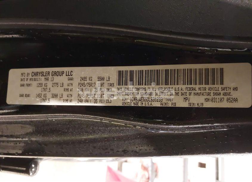 Photo 9 of 2013 Jeep Wrangler UNLIMITED MOAB (VIN 1C4BJWEG5DL631233)