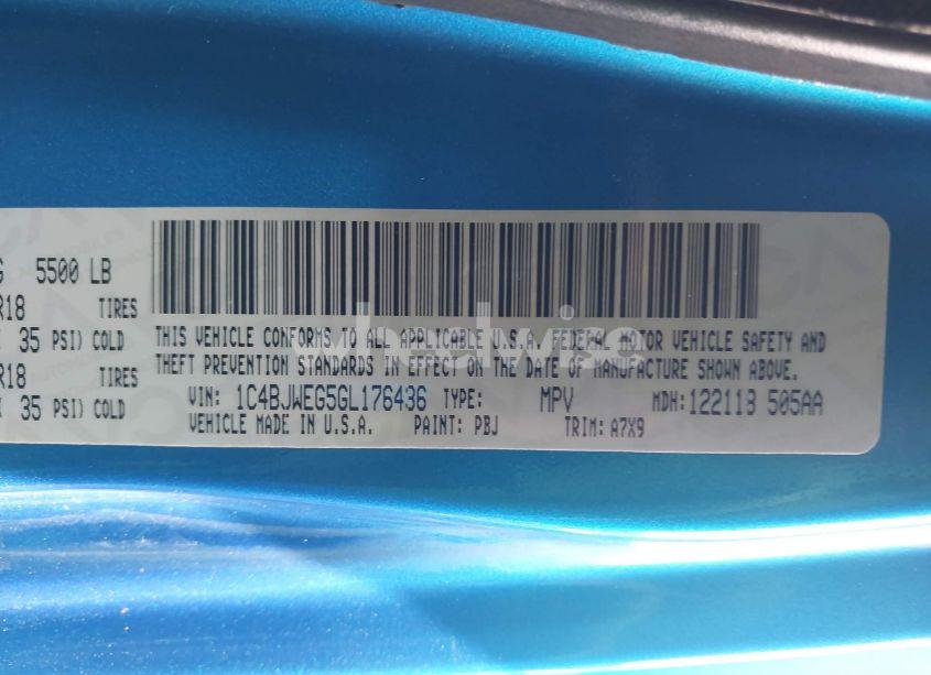 Photo 9 of 2016 Jeep Wrangler UNLIMITED SAHARA (VIN 1C4BJWEG5GL176436)