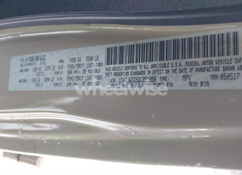 Photo 9 of 2016 Jeep Wrangler UNLIMITED 75TH ANNIVERSARY (VIN 1C4BJWEG5GL251958)