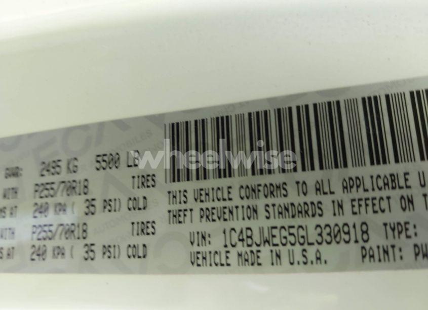 Photo 9 of 2016 Jeep Wrangler UNLIMITED SAHARA (VIN 1C4BJWEG5GL330918)