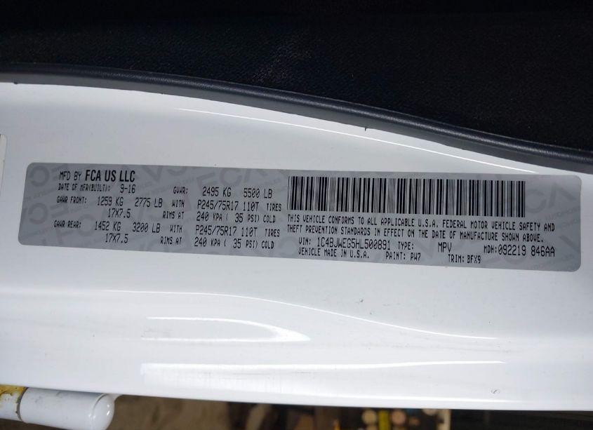 Photo 9 of 2017 Jeep Wrangler UNLIMITED 75TH ANNIVERSARY EDITION 4X4 (VIN 1C4BJWEG5HL500891)