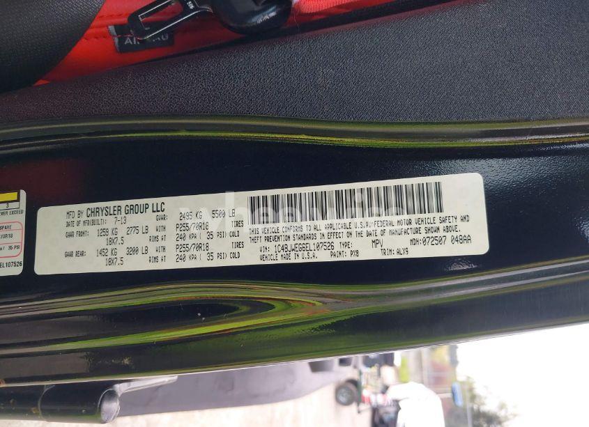 Photo 9 of 2014 Jeep Wrangler UNLIMITED SAHARA (VIN 1C4BJWEG6EL107526)