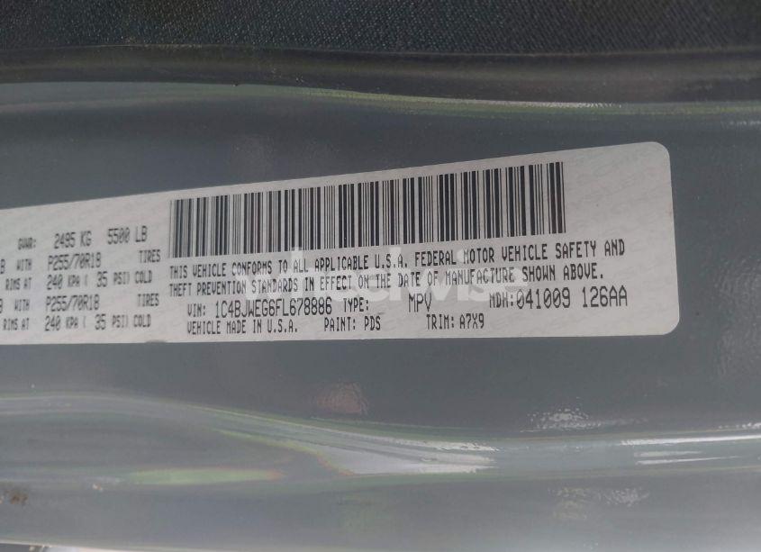 Photo 9 of 2015 Jeep Wrangler UNLIMITED SAHARA (VIN 1C4BJWEG6FL678886)