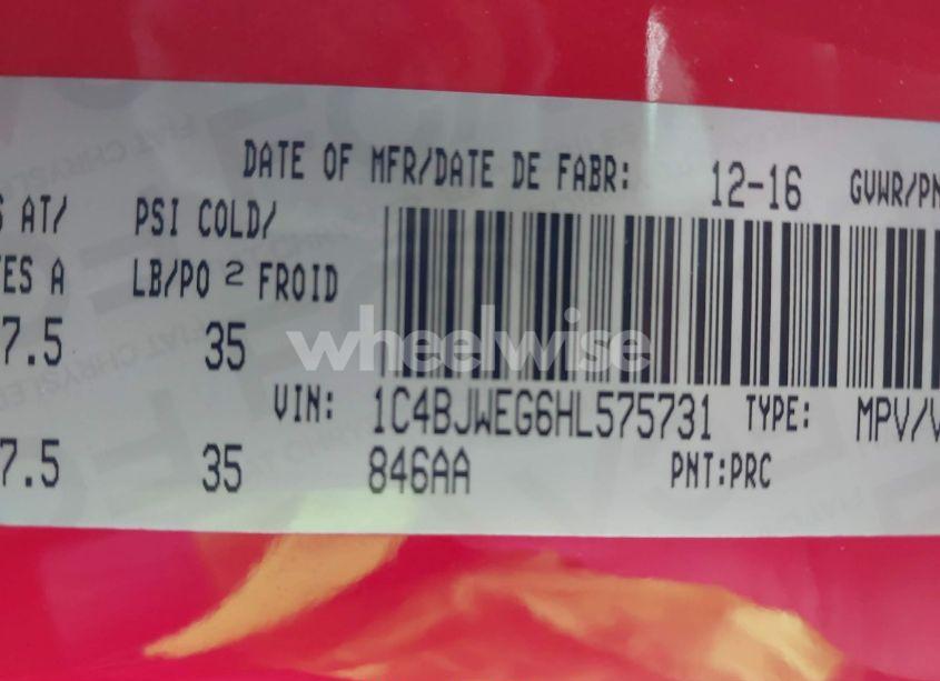 Photo 9 of 2017 Jeep Wrangler UNLIMITED SAHARA (VIN 1C4BJWEG6HL575731)