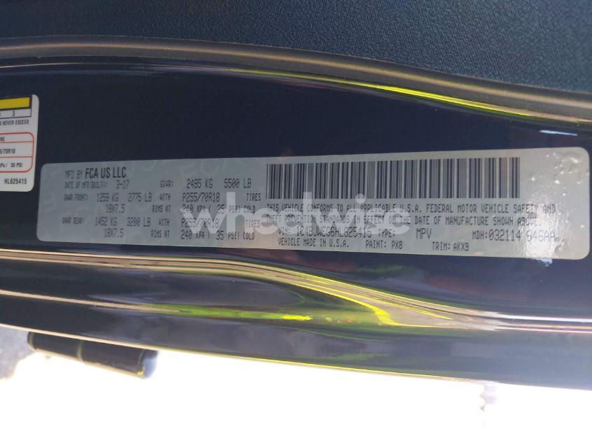 Photo 9 of 2017 Jeep Wrangler UNLIMITED SMOKY MOUNTAIN 4X4 (VIN 1C4BJWEG6HL625415)