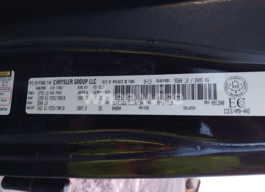 Photo 9 of 2014 Jeep Wrangler UNLIMITED SAHARA (VIN 1C4BJWEG7EL130734)