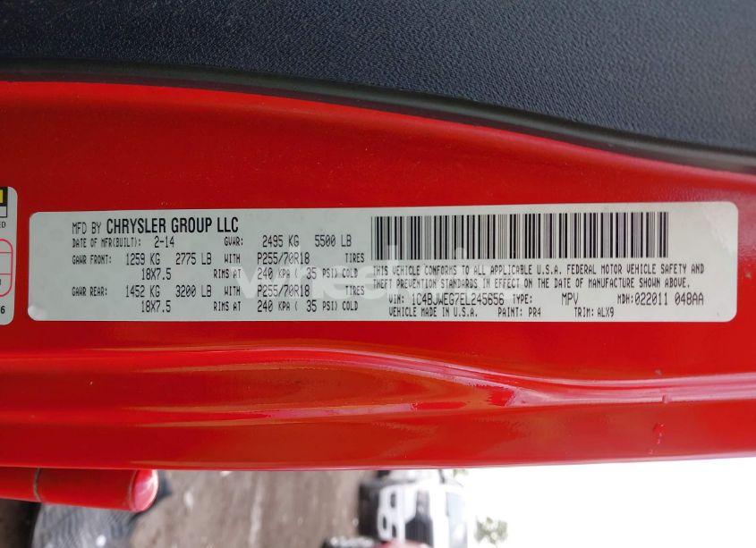 Photo 9 of 2014 Jeep Wrangler UNLIMITED SAHARA (VIN 1C4BJWEG7EL245656)