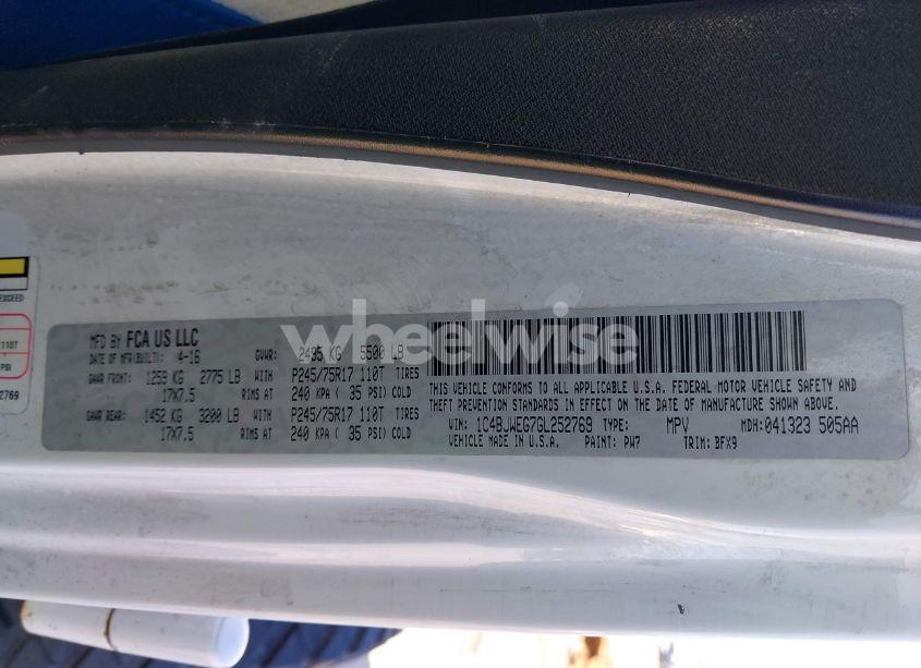 Photo 9 of 2016 Jeep Wrangler UNLIMITED 75TH ANNIVERSARY (VIN 1C4BJWEG7GL252769)