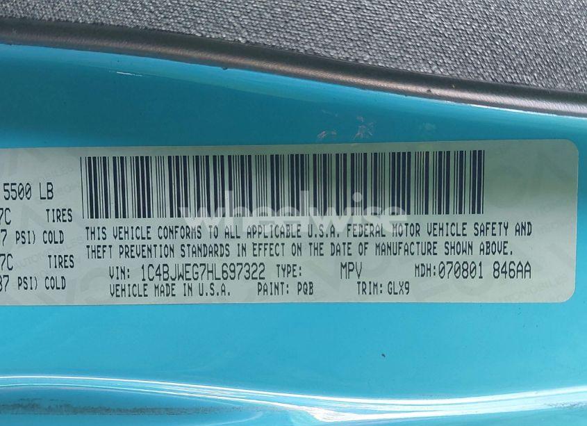 Photo 9 of 2017 Jeep Wrangler UNLIMITED 75TH ANNIVERSARY EDITION 4X4/CHIEF EDITION 4X4/SAHARA 4X4/SMOKY MOUNTAIN 4X4/WINTER 4X4 (VIN 1C4BJWEG7HL697322)
