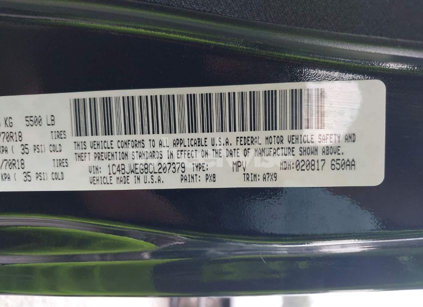 Photo 9 of 2012 Jeep Wrangler UNLIMITED SAHARA (VIN 1C4BJWEG8CL207379)