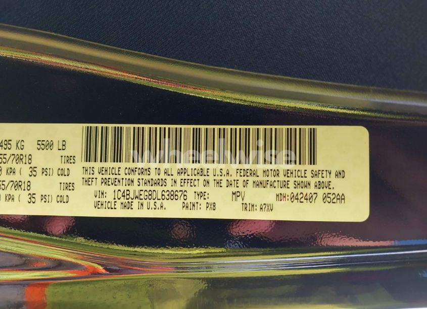 Photo 9 of 2013 Jeep Wrangler UNLIMITED SAHARA (VIN 1C4BJWEG8DL638676)