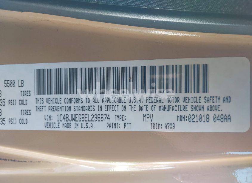 Photo 9 of 2014 Jeep Wrangler UNLIMITED SAHARA (VIN 1C4BJWEG8EL236674)