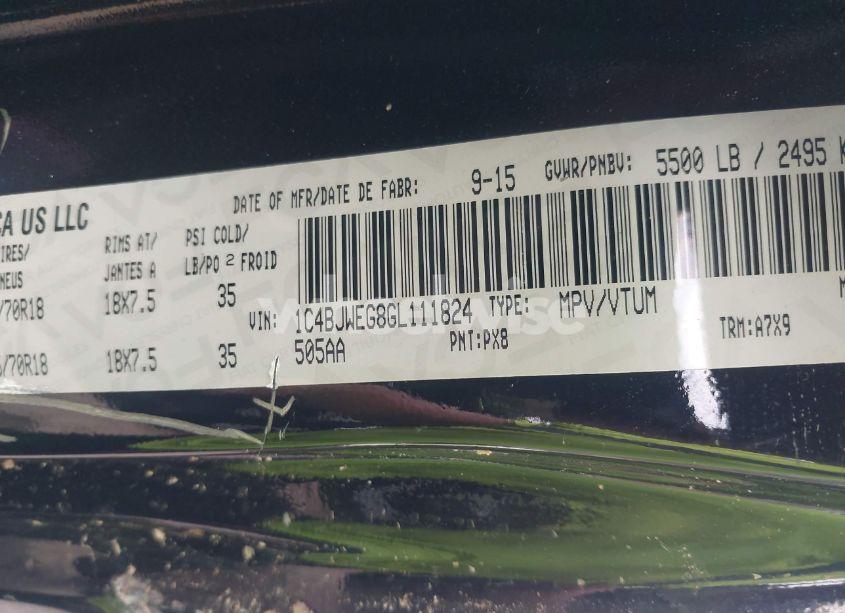 Photo 9 of 2016 Jeep Wrangler UNLIMITED SAHARA (VIN 1C4BJWEG8GL111824)