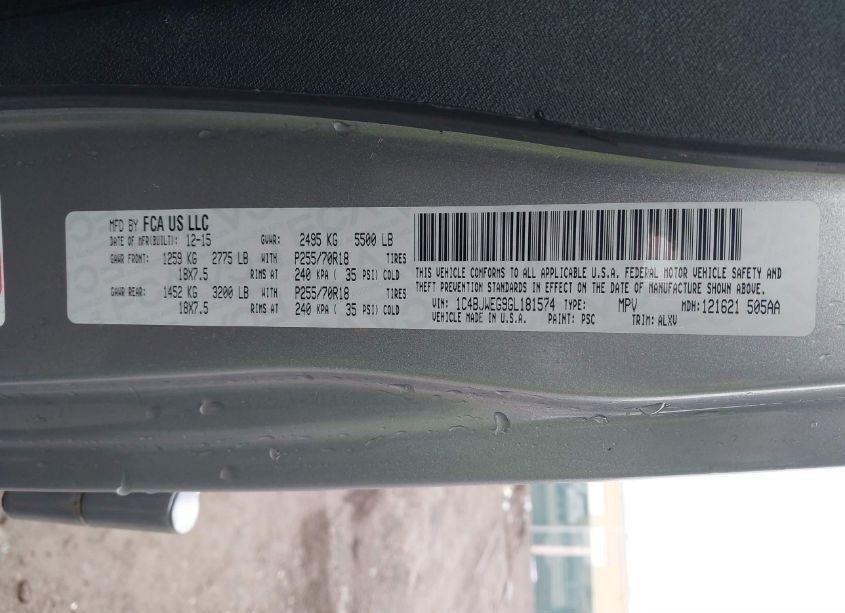 Photo 9 of 2016 Jeep Wrangler UNLIMITED SAHARA (VIN 1C4BJWEG9GL181574)