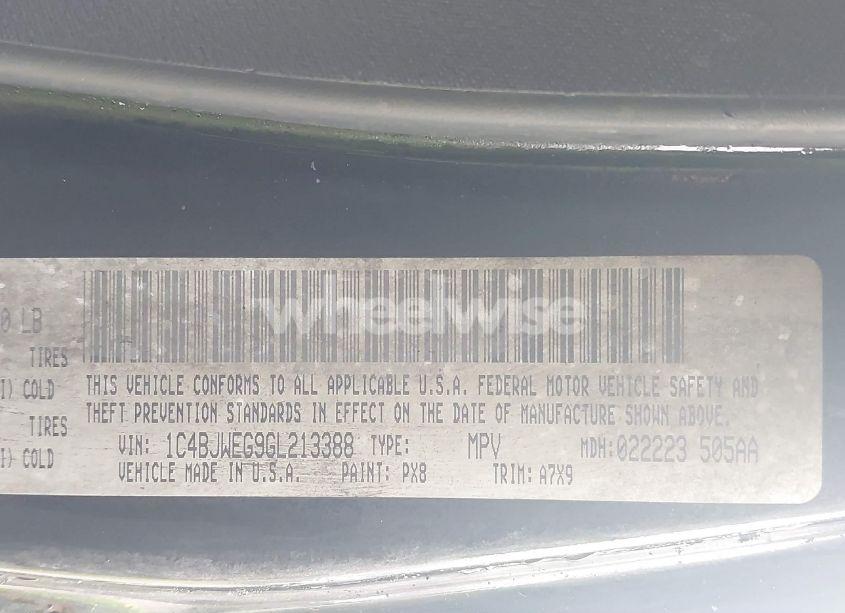 Photo 9 of 2016 Jeep Wrangler UNLIMITED SAHARA (VIN 1C4BJWEG9GL213388)