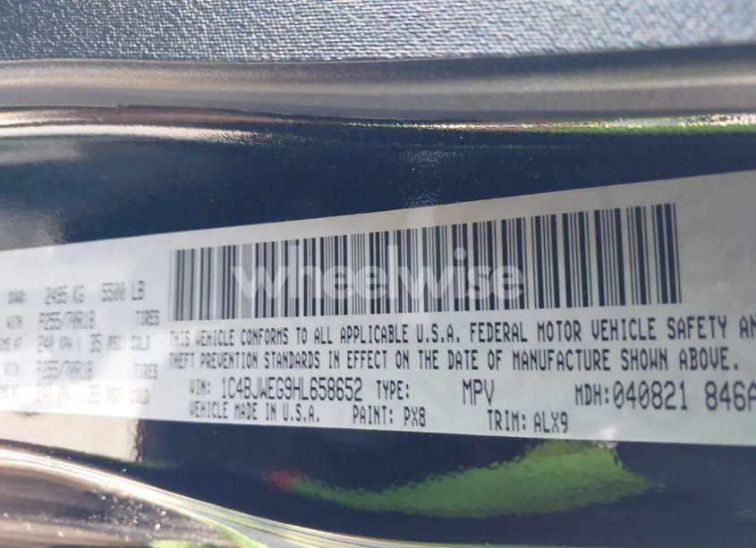 Photo 9 of 2017 Jeep Wrangler UNLIMITED SAHARA 4X4 (VIN 1C4BJWEG9HL658652)