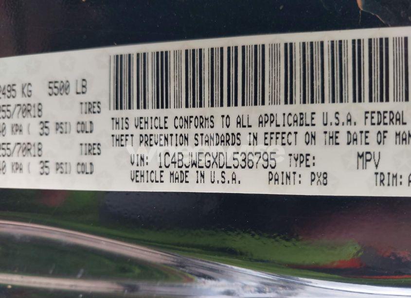 Photo 9 of 2013 Jeep Wrangler UNLIMITED SAHARA (VIN 1C4BJWEGXDL536795)