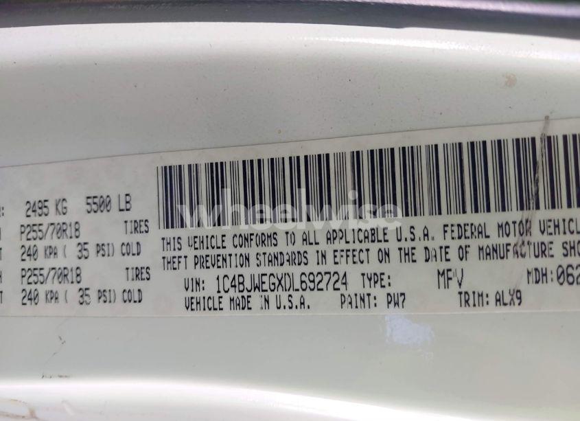 Photo 9 of 2013 Jeep Wrangler UNLIMITED SAHARA (VIN 1C4BJWEGXDL692724)