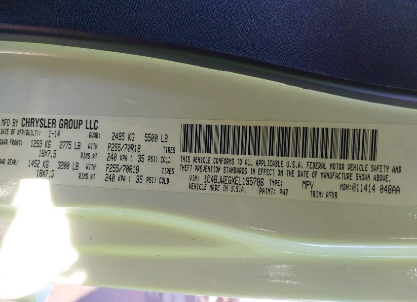 Photo 9 of 2014 Jeep Wrangler UNLIMITED SAHARA (VIN 1C4BJWEGXEL195786)