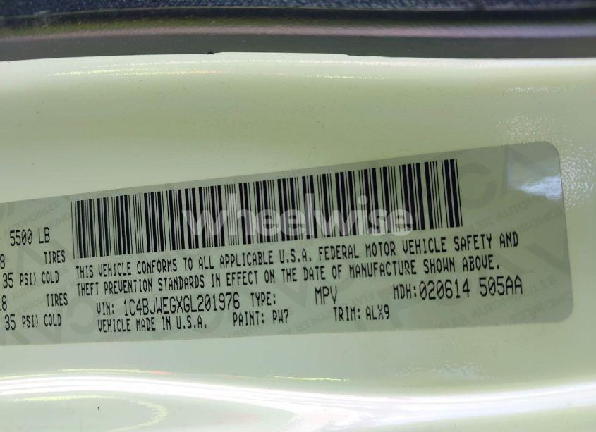 Photo 9 of 2016 Jeep Wrangler UNLIMITED SAHARA (VIN 1C4BJWEGXGL201976)