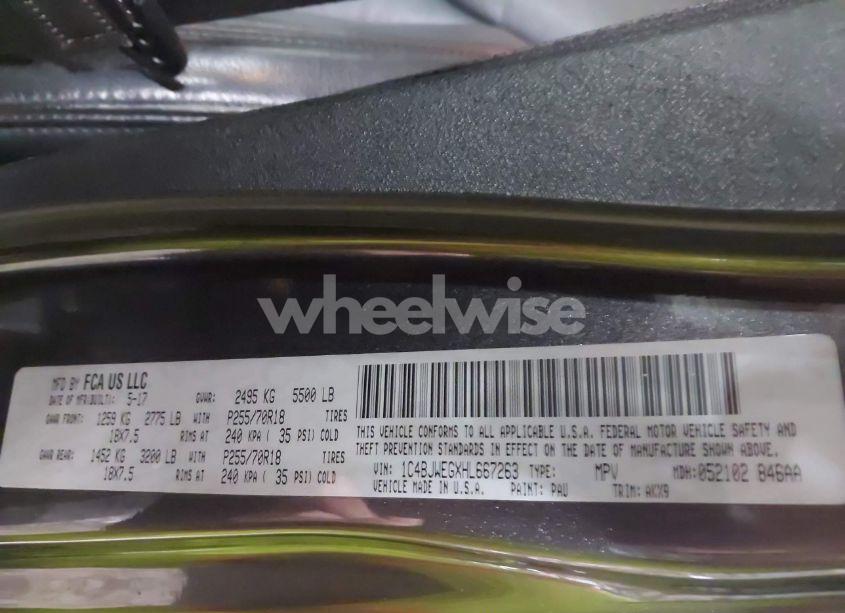 Photo 9 of 2017 Jeep Wrangler UNLIMITED SMOKY MOUNTAIN 4X4 (VIN 1C4BJWEGXHL667263)