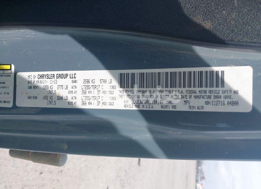 Photo 9 of 2014 Jeep Wrangler UNLIMITED RUBICON X (VIN 1C4BJWFG0EL184147)