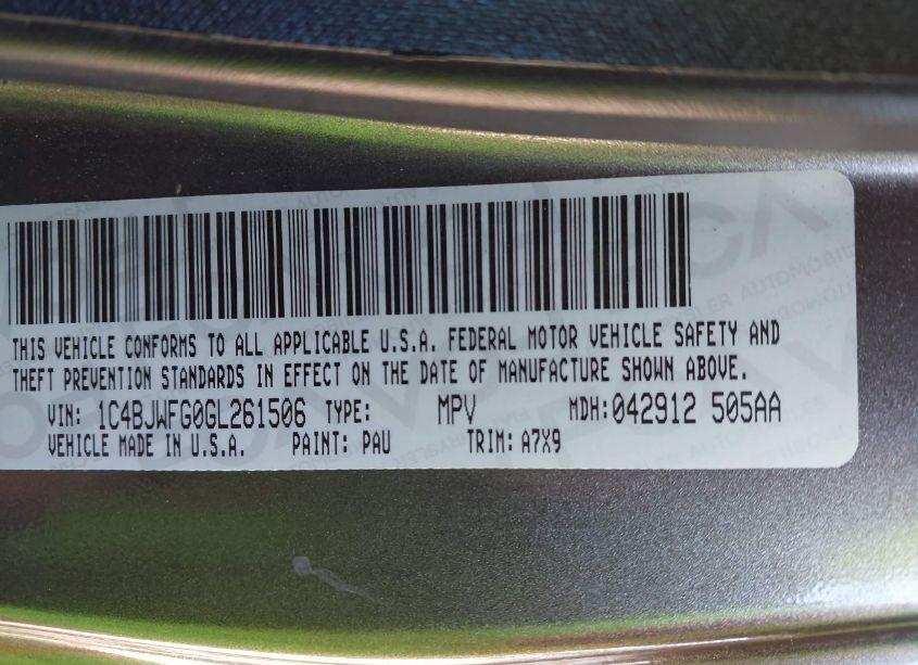 Photo 9 of 2016 Jeep Wrangler UNLIMITED RUBICON (VIN 1C4BJWFG0GL261506)