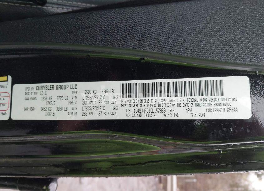 Photo 9 of 2012 Jeep Wrangler UNLIMITED RUBICON (VIN 1C4BJWFG1CL157889)