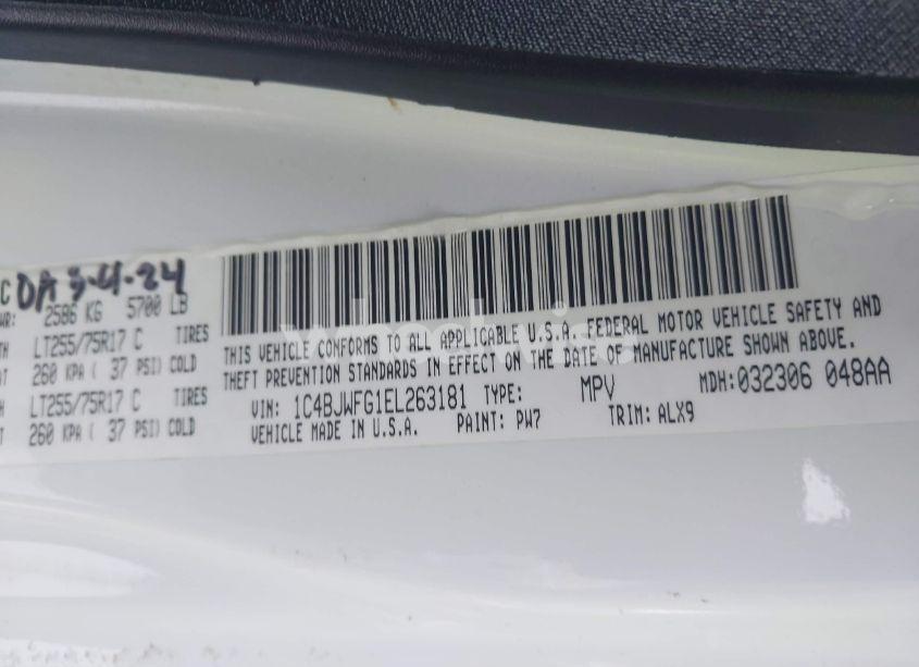 Photo 9 of 2014 Jeep Wrangler UNLIMITED RUBICON X (VIN 1C4BJWFG1EL263181)