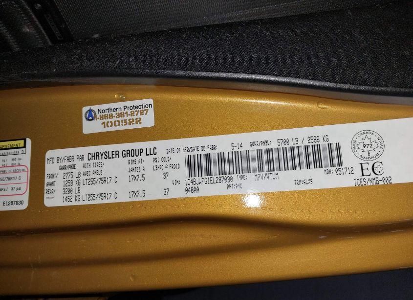 Photo 9 of 2014 Jeep Wrangler UNLIMITED RUBICON (VIN 1C4BJWFG1EL287030)