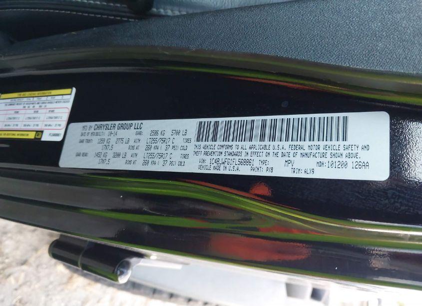 Photo 9 of 2015 Jeep Wrangler UNLIMITED RUBICON (VIN 1C4BJWFG1FL568861)