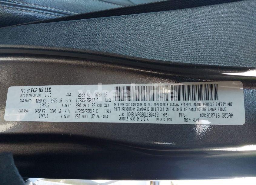 Photo 9 of 2016 Jeep Wrangler UNLIMITED RUBICON (VIN 1C4BJWFG2GL180412)