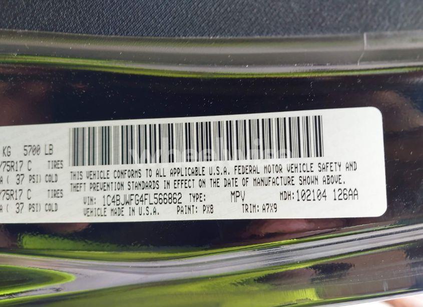 Photo 9 of 2015 Jeep Wrangler UNLIMITED RUBICON (VIN 1C4BJWFG4FL566862)