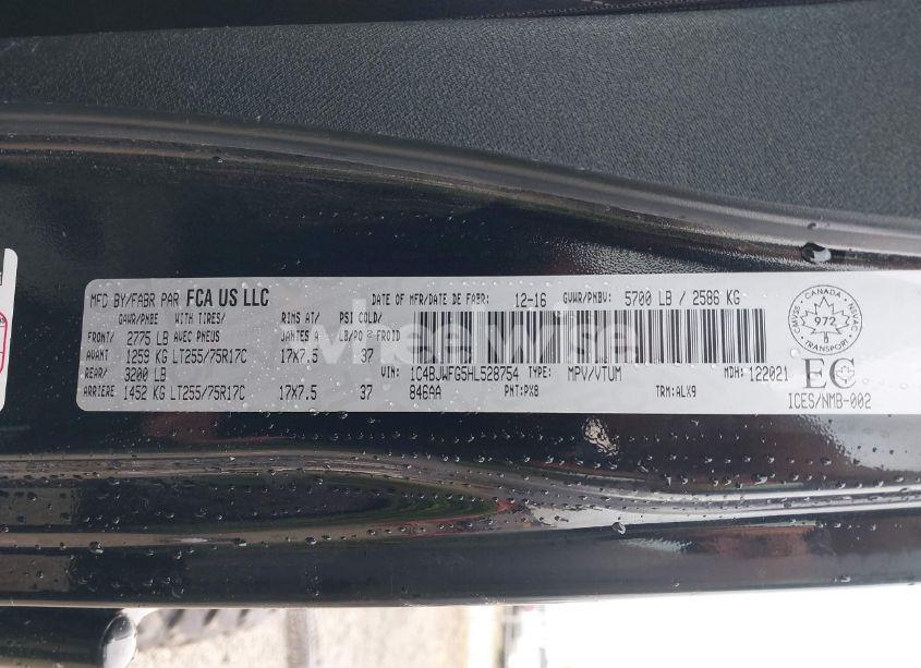 Photo 9 of 2017 Jeep Wrangler UNLIMITED RUBICON (VIN 1C4BJWFG5HL528754)