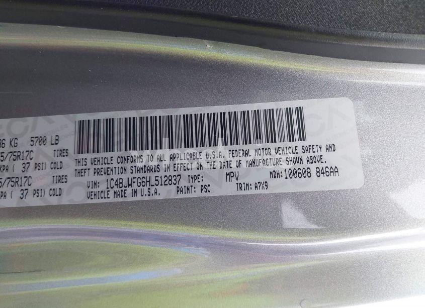 Photo 9 of 2017 Jeep Wrangler UNLIMITED RUBICON 4X4 (VIN 1C4BJWFG6HL512837)