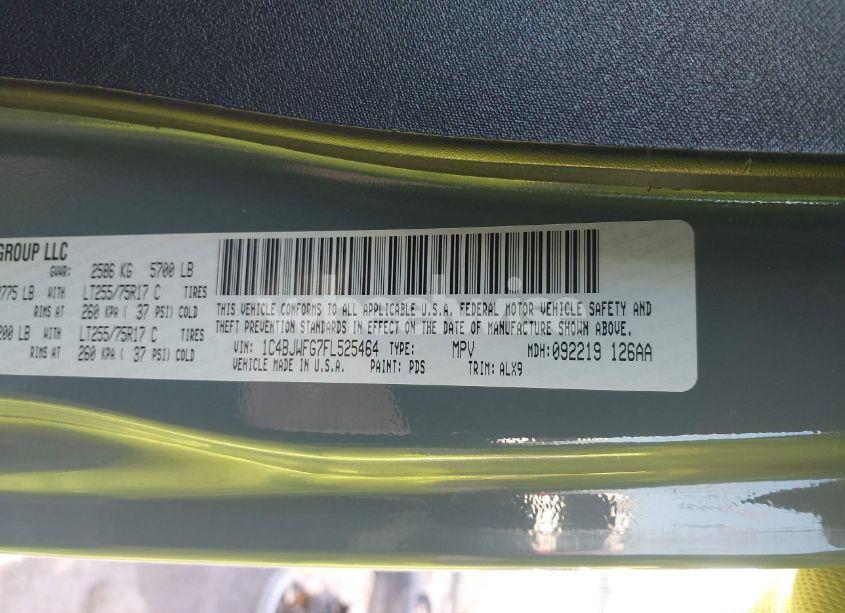 Photo 9 of 2015 Jeep Wrangler UNLIMITED RUBICON (VIN 1C4BJWFG7FL525464)