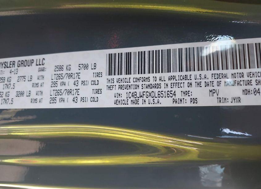 Photo 8 of 2013 Jeep Wrangler UNLIMITED RUBICON 10TH ANNIVERSARY (VIN 1C4BJWFGXDL651654)