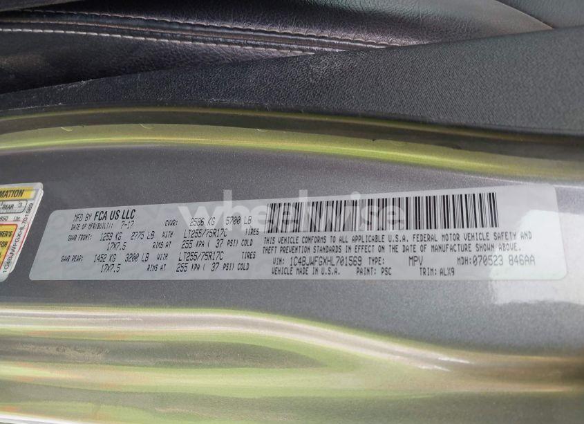 Photo 9 of 2017 Jeep Wrangler UNLIMITED RUBICON 4X4 (VIN 1C4BJWFGXHL701569)