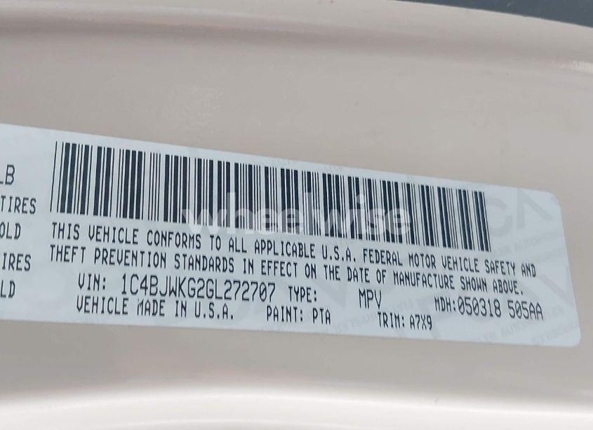 Photo 9 of 2016 Jeep Wrangler UNLIMITED SPORT RHD (VIN 1C4BJWKG2GL272707)