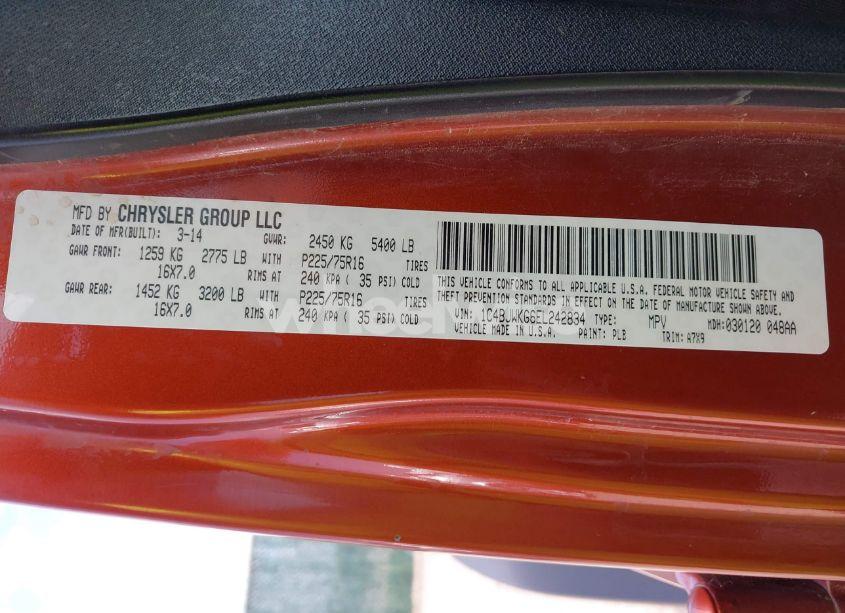 Photo 9 of 2014 Jeep Wrangler UNLIMITED SPORT RHD (VIN 1C4BJWKG6EL242834)