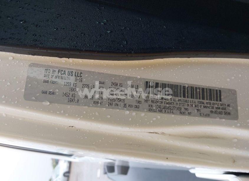 Photo 9 of 2016 Jeep Wrangler UNLIMITED SPORT RHD (VIN 1C4BJWKG8GL271450)