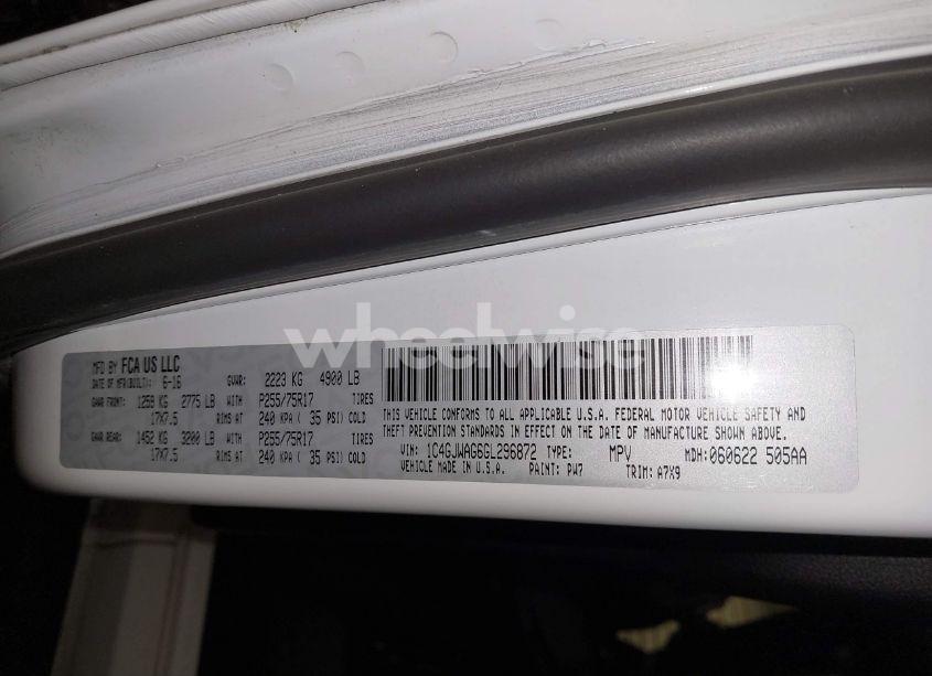 Photo 9 of 2016 Jeep Wrangler SPORT (VIN 1C4GJWAG6GL296872)