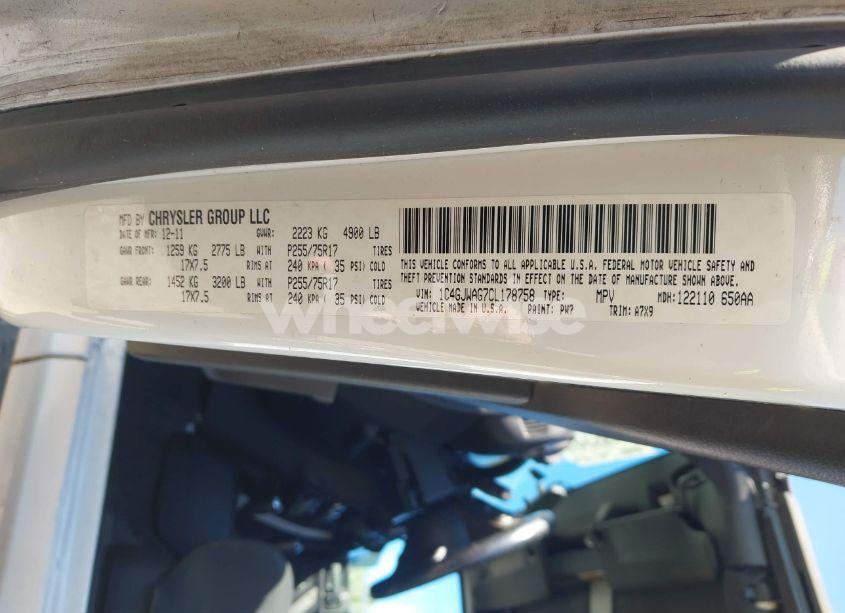 Photo 9 of 2012 Jeep Wrangler SPORT (VIN 1C4GJWAG7CL178758)