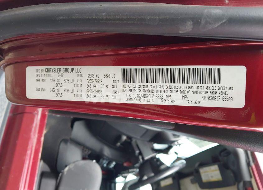 Photo 9 of 2012 Jeep Wrangler SAHARA (VIN 1C4GJWBG0CL216622)